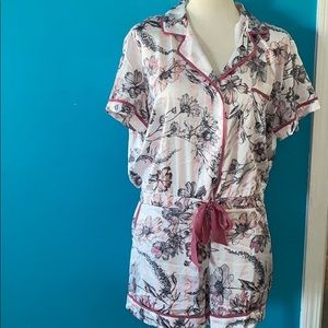 VS floral pajama romper